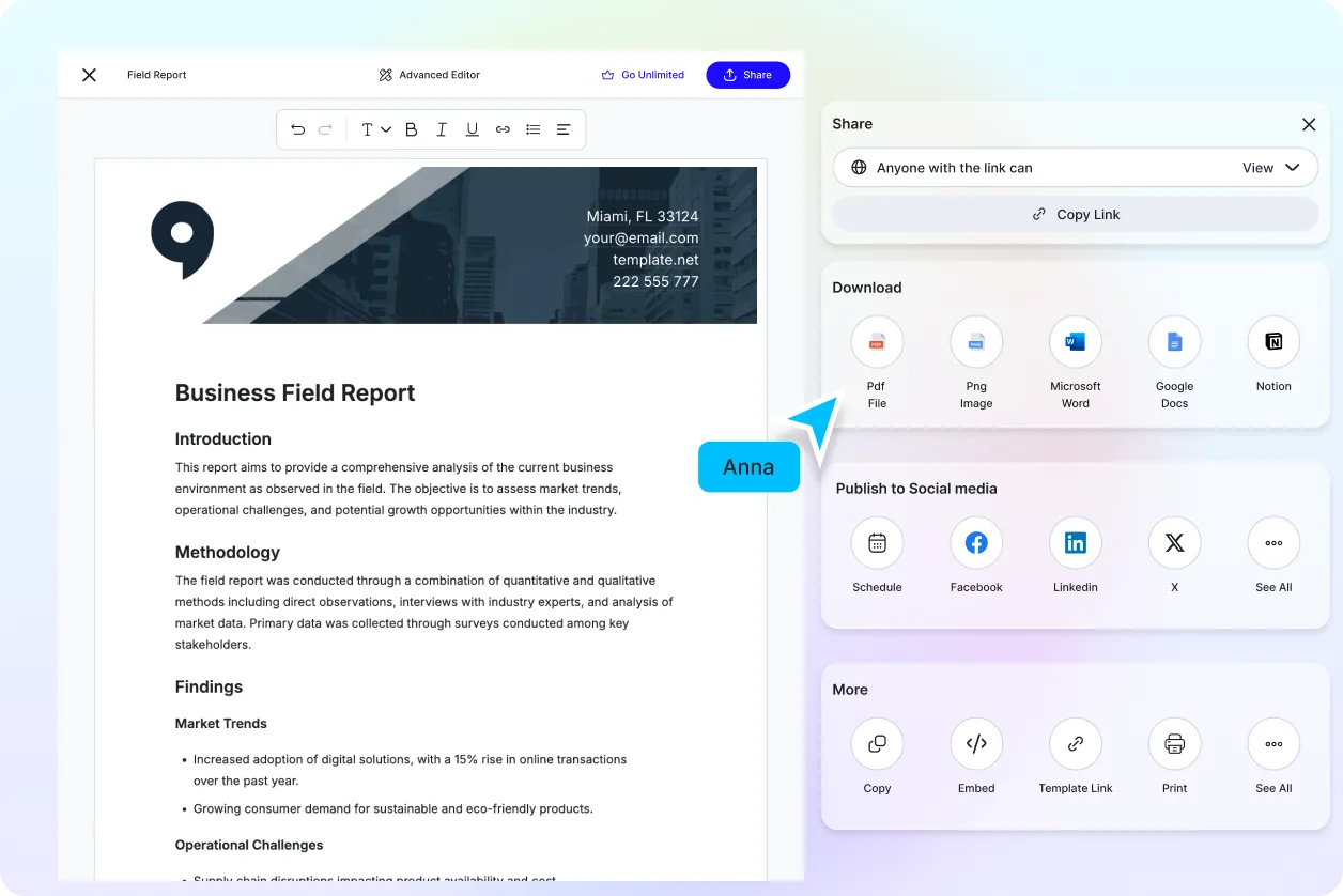 Free AI Field Report Generator, Free Online Field Report Maker